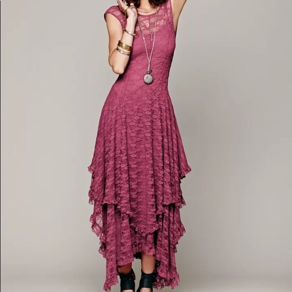 Dresses & Skirts - Sexy Shear Lace Plundging V Back Dress